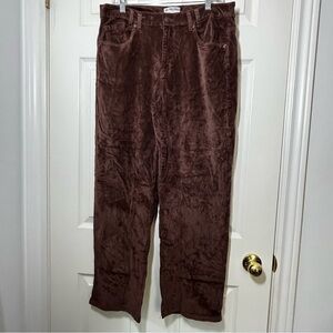 We The Free Women's Corduroy Pants in Deep Brown Size 31